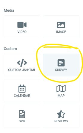 point to a new survey